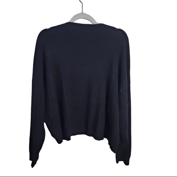 Guess Y2K Black Gold Metallic Stars Dolman Sleeve Oversized Sweater Size S - Picture 2 of 8